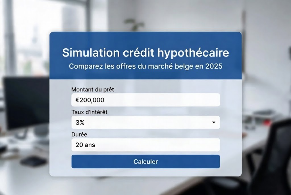 Simulation credit hypothecaire : comparer les offres du marche belge en 2025